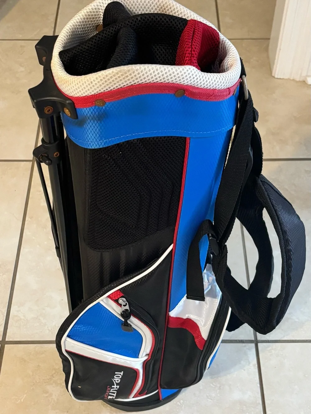 Blue Carry Golf Bag with Stand